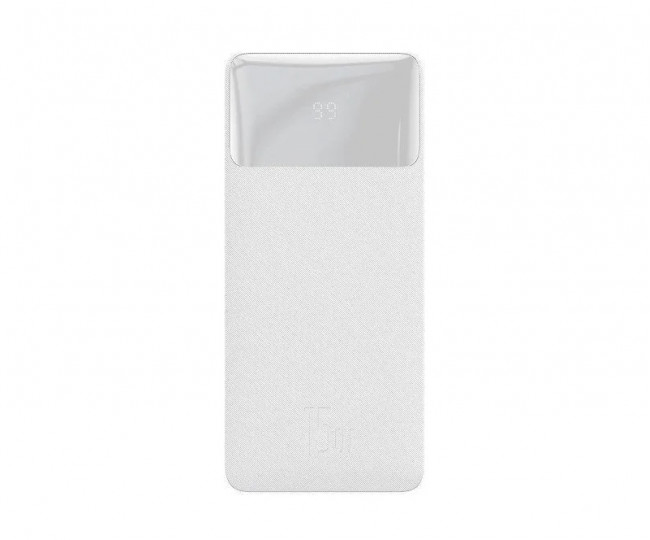 Зовнішній акумулятор Baseus Bipow Digital Display Powerbank 15W 30000mAh White (PPBD050202)